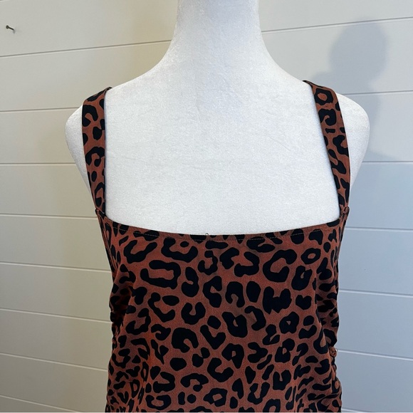 Lovers & Friends Tina Leopard Print Mini Dress Size Medium Indie Sleeze Sexy - Picture 8 of 10